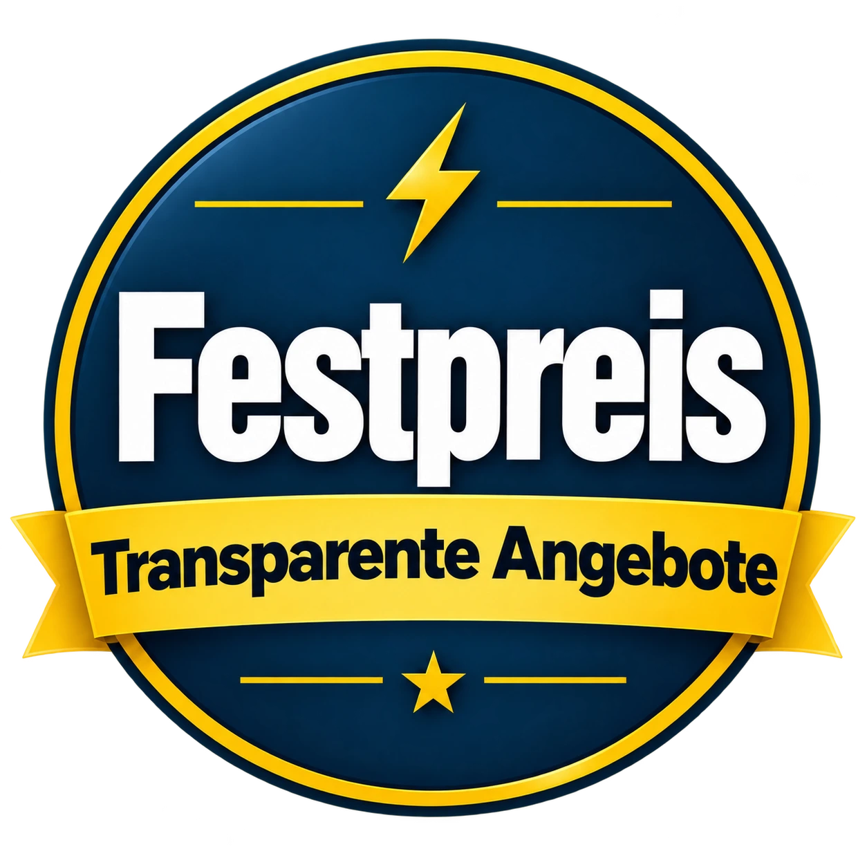 Siegel: Festpreis und transparente Angebote