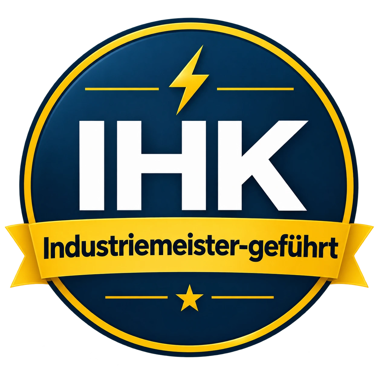 Siegel: IHK, industriemeistergeführter Betrieb